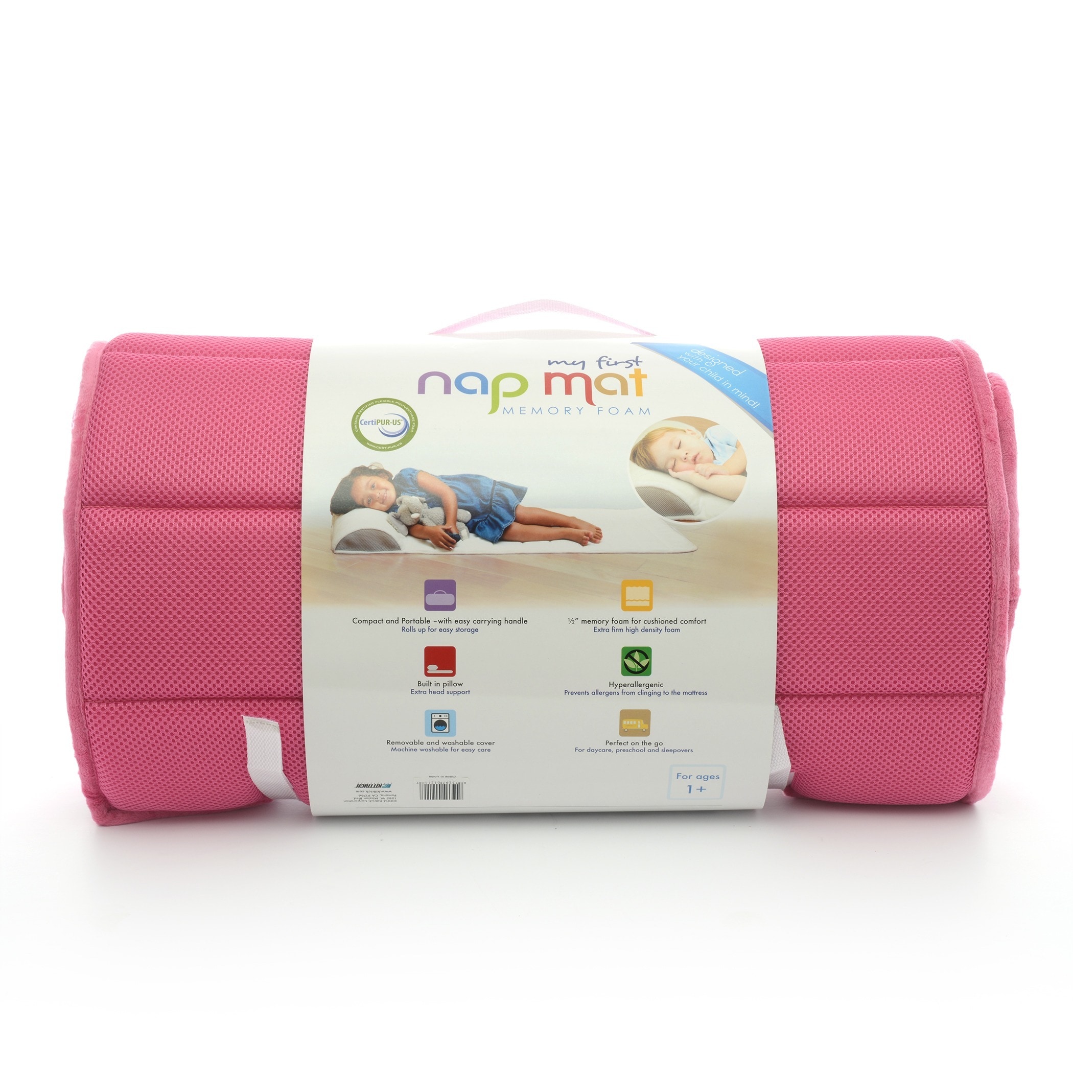 Shop My First Mattress Pink Toddler Nap Mat On Sale Free