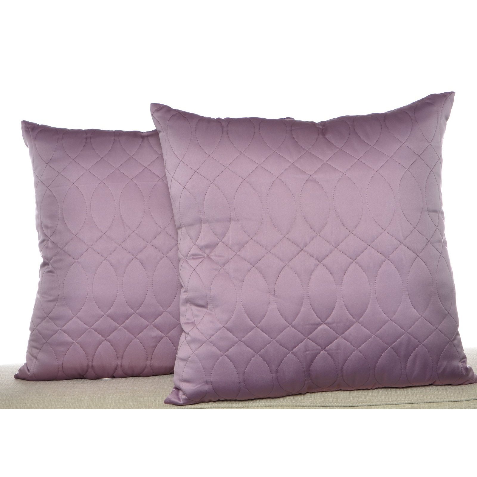 Shop Nicole Miller Ny Splendid Purple Quilted Decorative Pillows