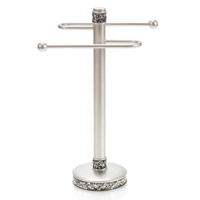 Brushed Nickel Fingertip Towel Stand
