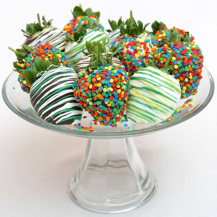 Belgian Chocolate Covered Strawberries Birthday Bundle (12 Pieces)