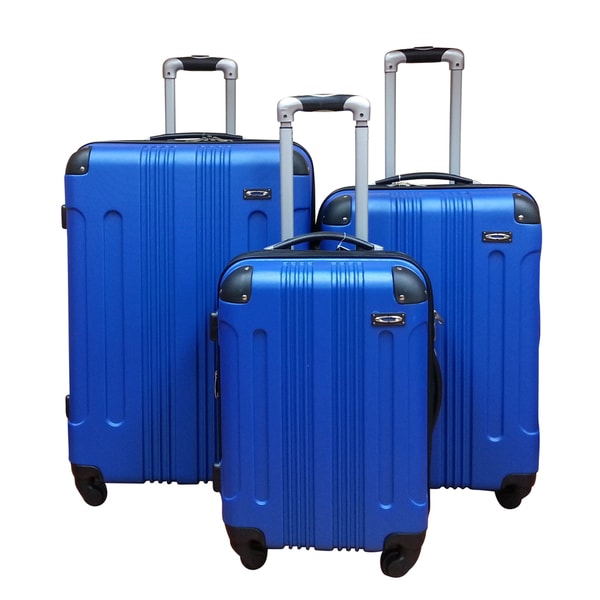 Shop Kemyer Lightweight 3-piece Hardside Spinner Luggage Set - Free ...