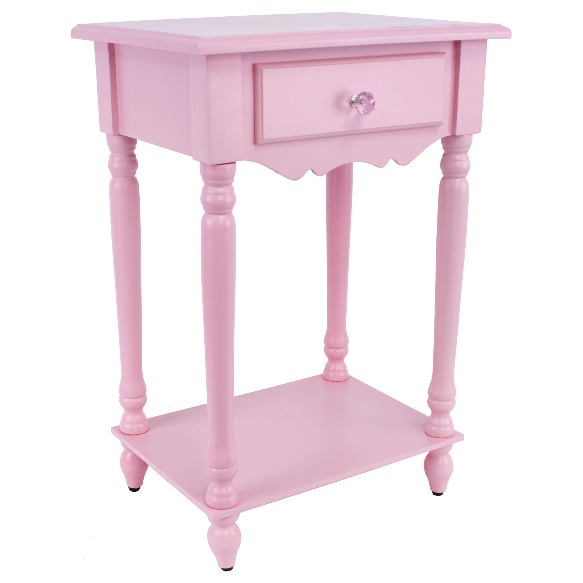 light pink side table