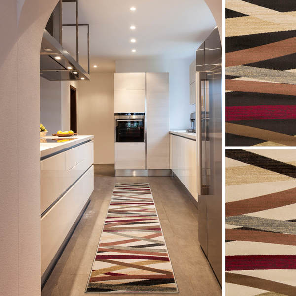 Gwinnett Abstract Stripes Area Rug