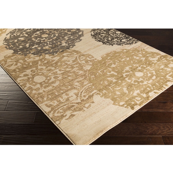 Meticulously Woven Alpharetta Medallion Polypropylene Area Rug (2 x 3