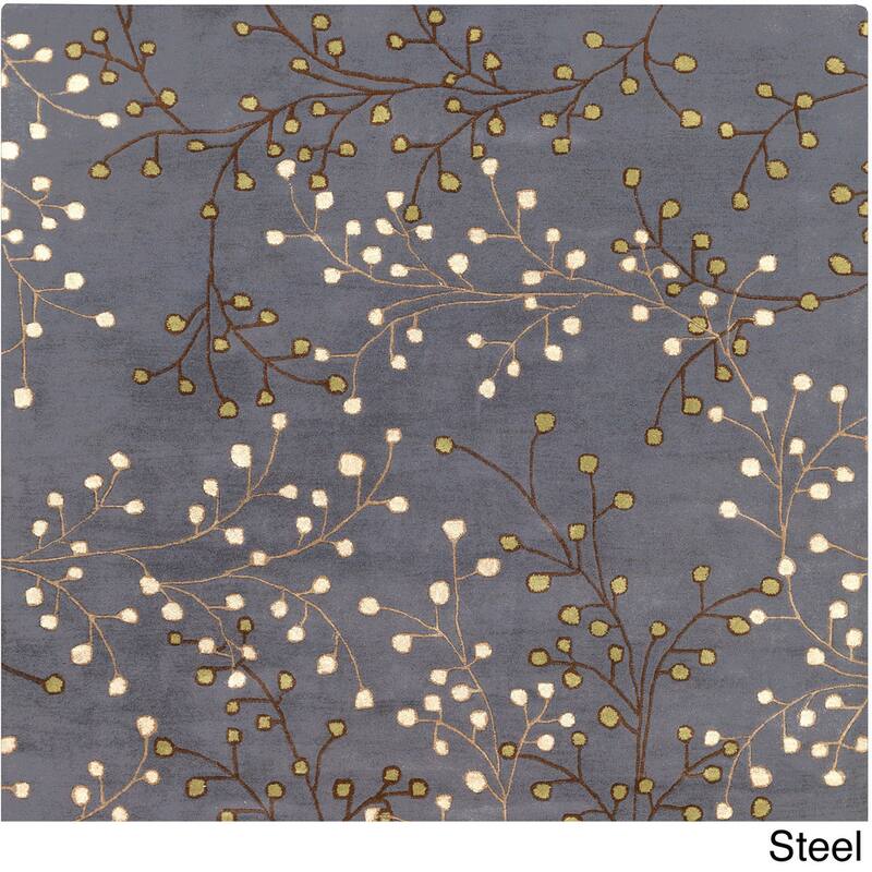 Sakura Handmade Transitional Floral Wool Area Rug