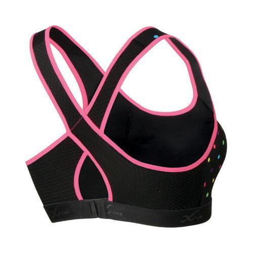 Womens CW X Xtra Support Bra III Black/Polka Dot/Raspberry   17710739