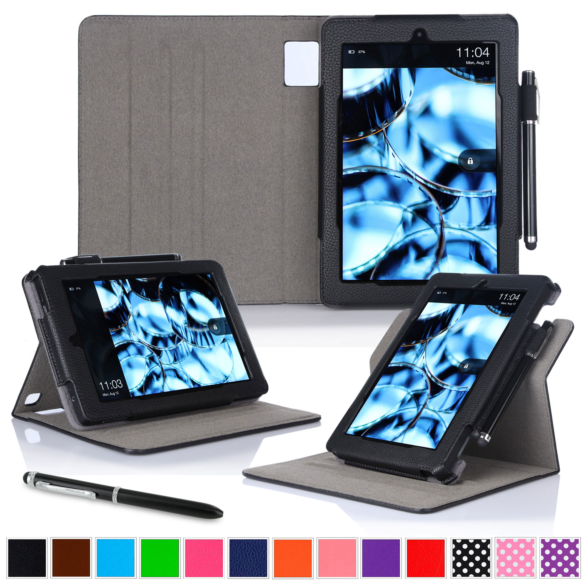 Gearonic Folding PU Leather Case Cover for 2013 Kindle Fire HD 7 2nd