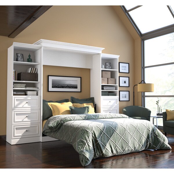 Versatile By Bestar 115 Inch Queen Size Wall Bed Set Free Versatile By Bestar 115 Inch Queen Size Wall Bed Set