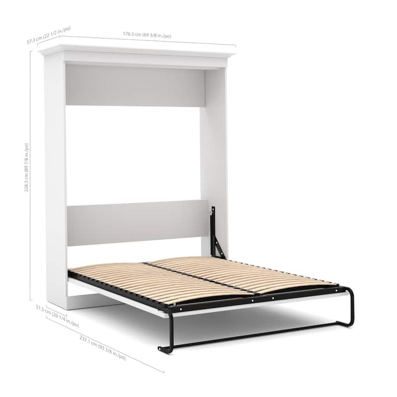 Versatile 70W Queen Murphy Bed for Multipurpose Room by Bestar