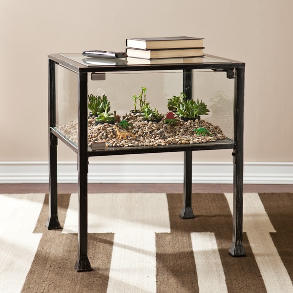 Harper Blvd Display Terrarium Side End Table Free