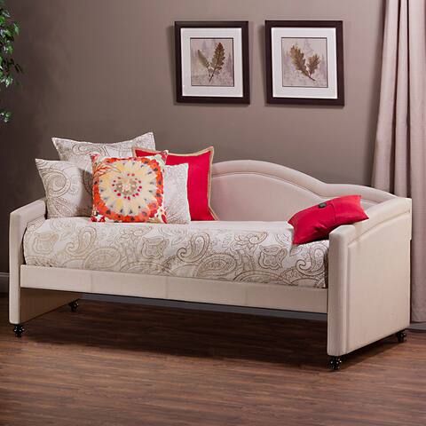Hillsdale Jasmine Stone Linen Upholstered Daybed