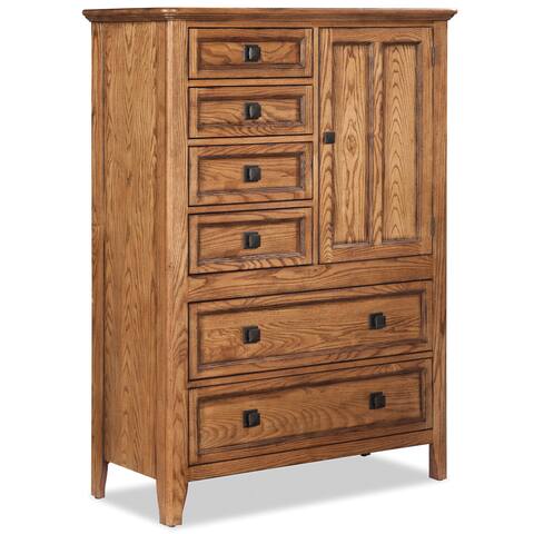 Copper Grove Maiac Brushed Ash 6-drawer Chest with 1-door Cabinet