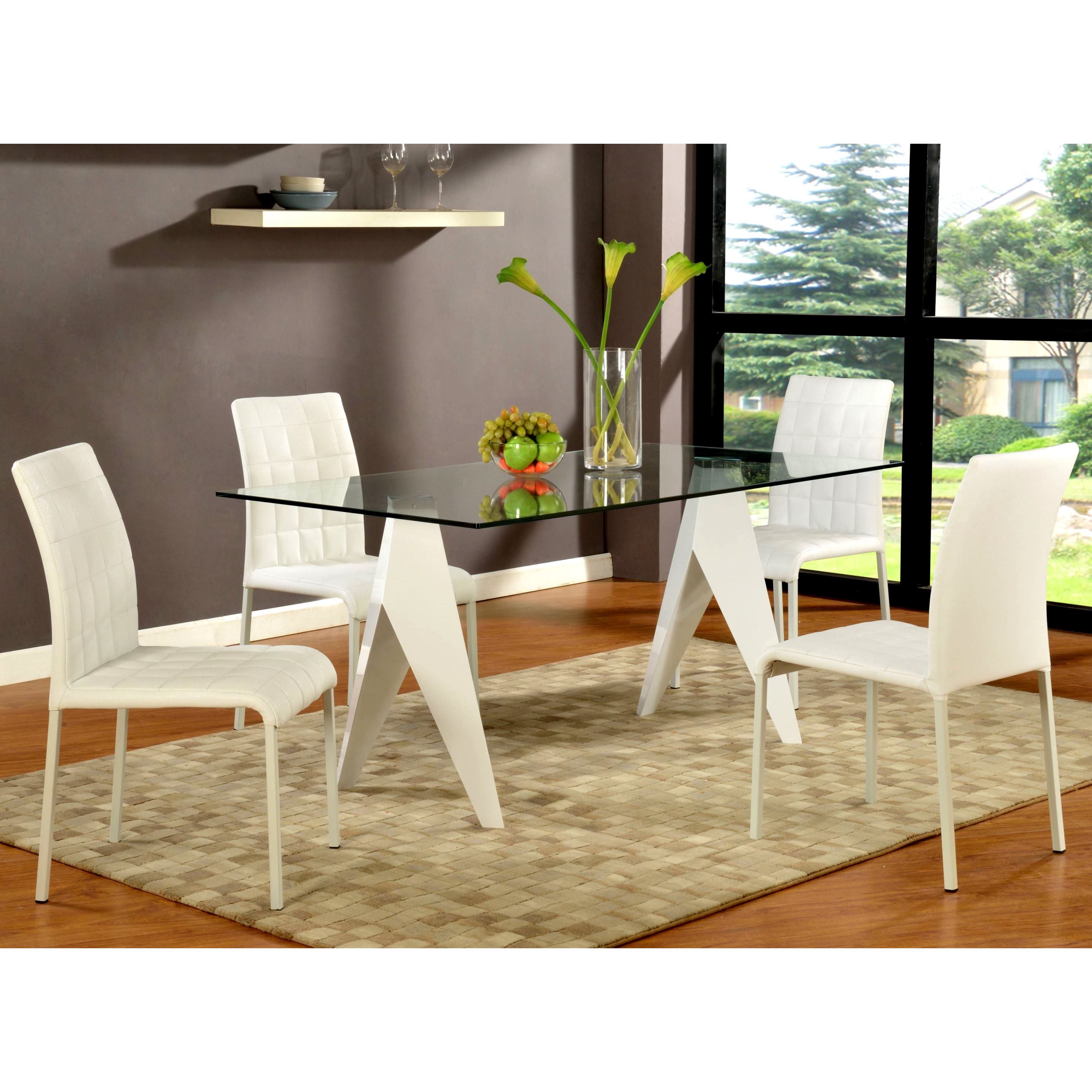 Fielding Contemporary Split Leg Dining Set
