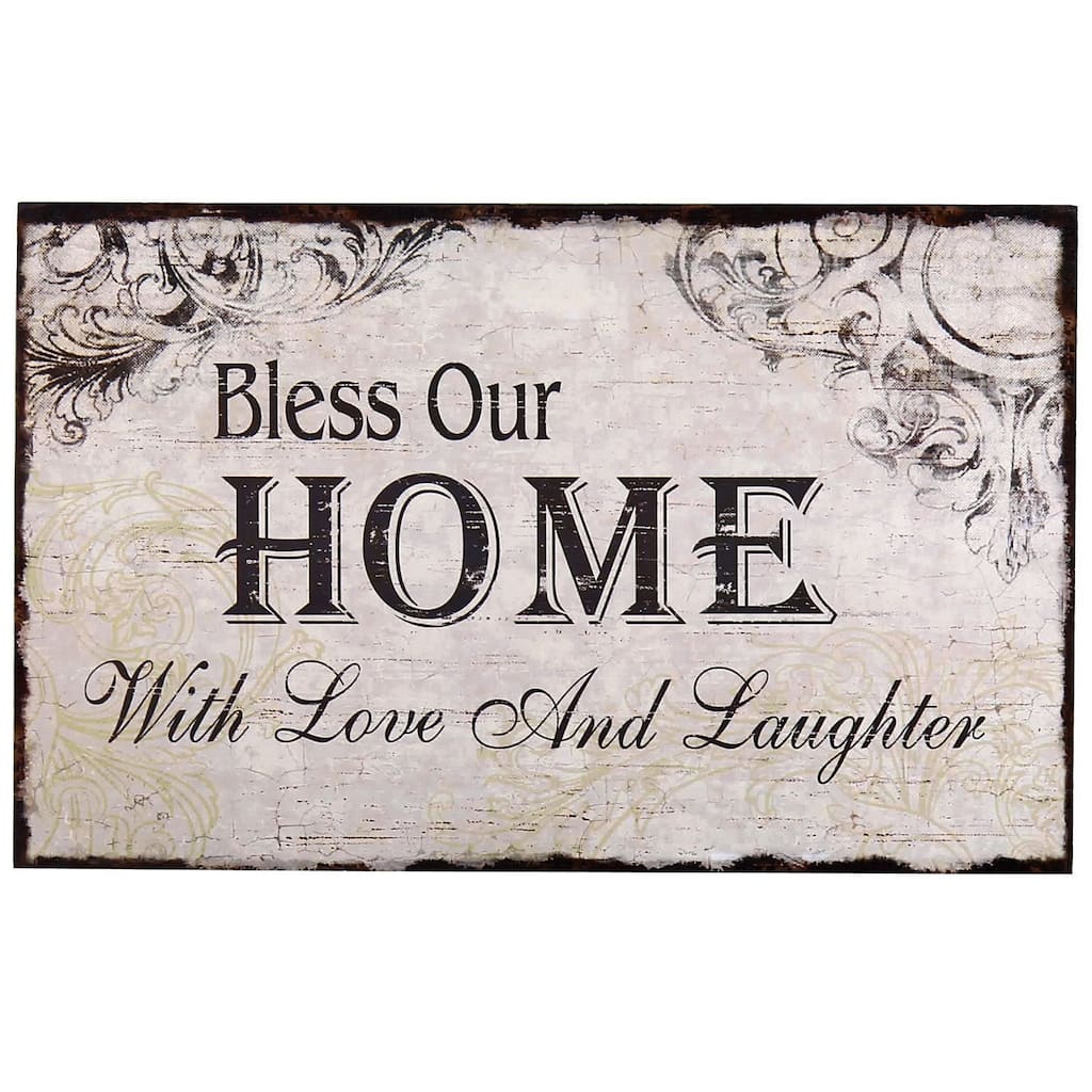 Adeco Decorative Wood Wall Sign Plaque