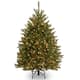 4.5-foot Fir Pre-lit or Unlit Artificial Hinged Tree - Clear