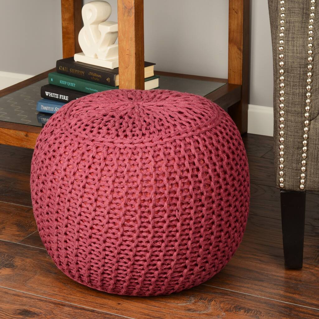 Artist's Loom Handmade Cotton Poufs