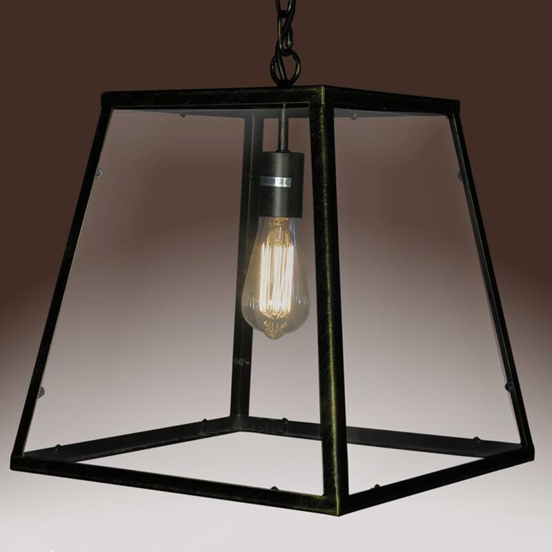 Minerva 1-light Black Edison Lamp