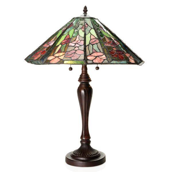 Tiffany-Style Rosalia Cone-shaped Table Lamp - Overstock - 9407629