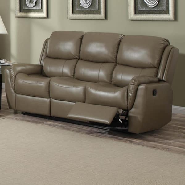 Aldo Bonded Leather Reclining Sofa 9407650 Aldo Bonded Leather Reclining Sofa