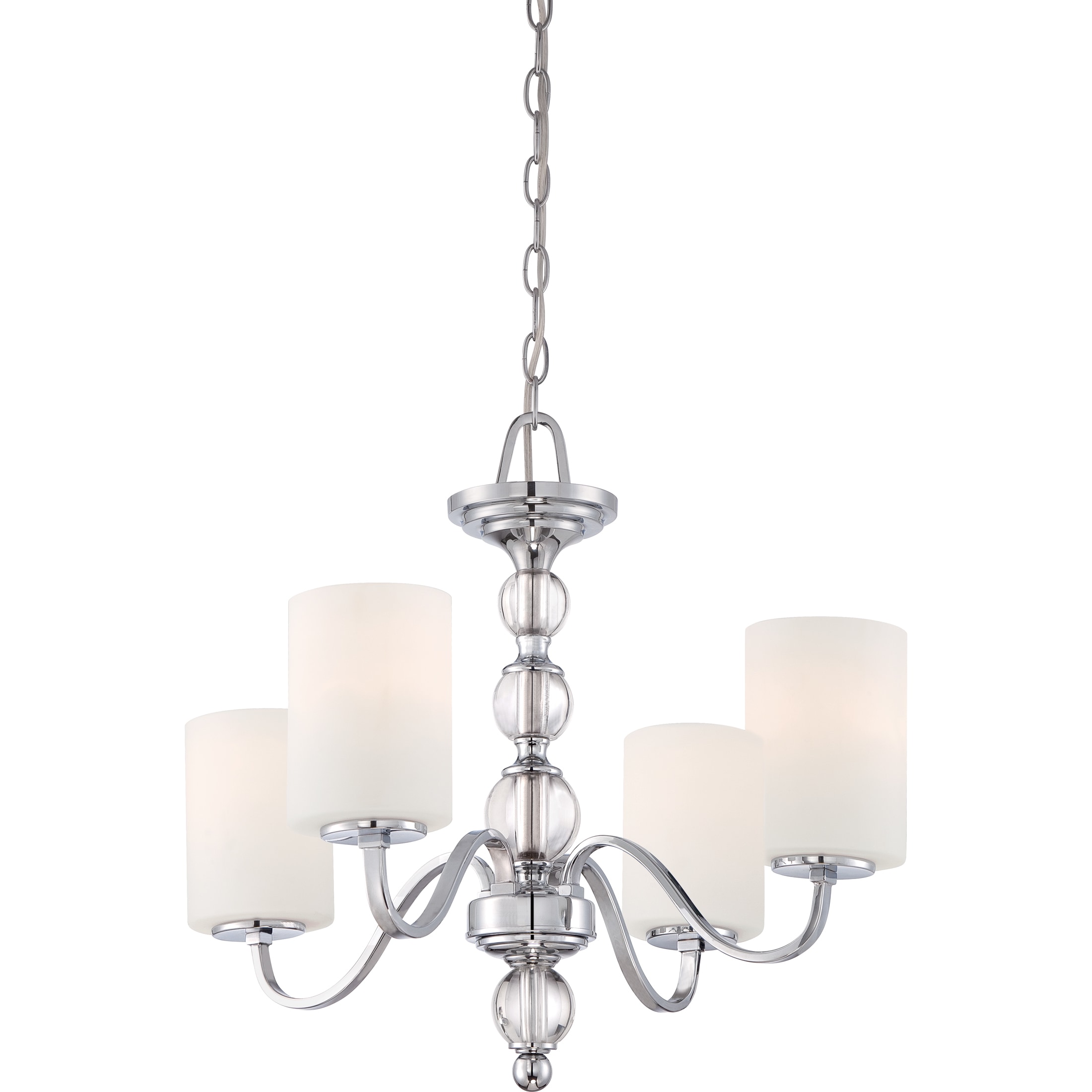 Strick & Bolton McLean 4-light Polished Chandelier (Polished Chrome Finish, Chandelier) - Chandeliers For Bedrooms by Overstock.com