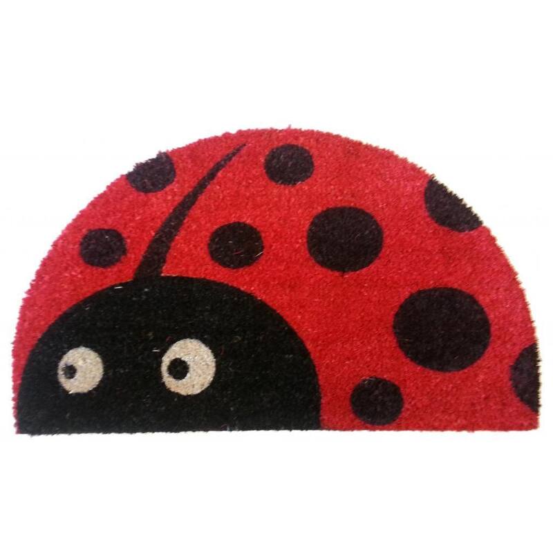 Half-round Lady Bug Doormat