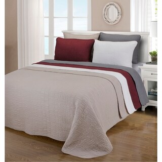 Miranda Haus Farmhouse Cotton Reversible Rustic Quilt Set