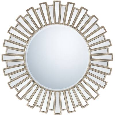 The Curated Nomad Gawyn Large Grey Sunburst Mirror