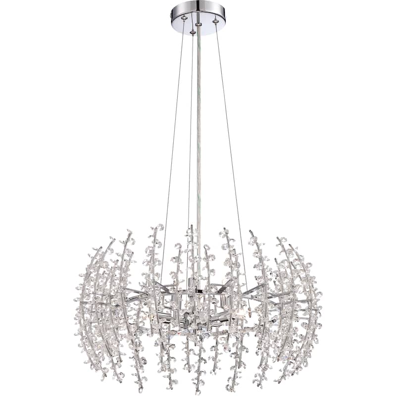 Silver Orchid Munchofen 6-light Polished Chrome Pendant - Polished Chrome