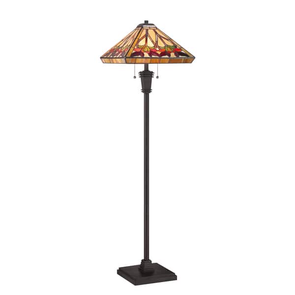 Shop Ross 2 Light Vintage Bronze Floor Lamp Overstock 9408422
