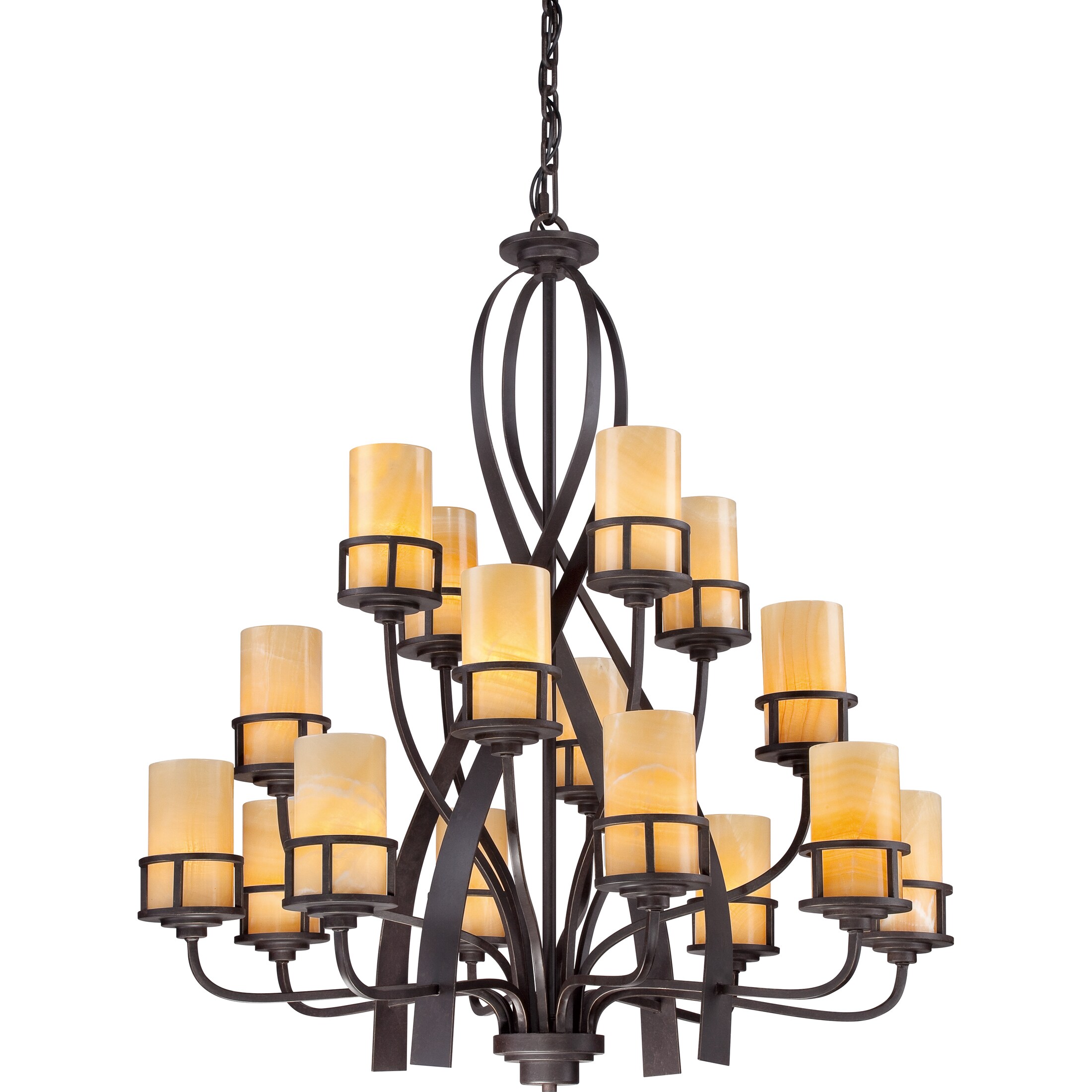 Quoizel Kyle 3-tier 16-light Imperial Bronze Chandelier (Incandescent, Bronze, Chandelier) - Chandeliers For Bedrooms by Overstock.com