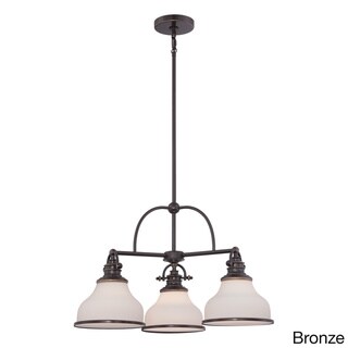 Quoizel Grant 3-light Dinette Chandelier with Glass Shades (Brown) - Chandeliers For Bedrooms by Overstock.com