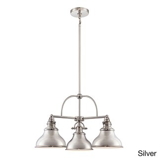 Quoizel Emery 3-light Steel Dinette Chandelier (Silver - Silver Finish) - Chandeliers For Bedrooms by Overstock.com
