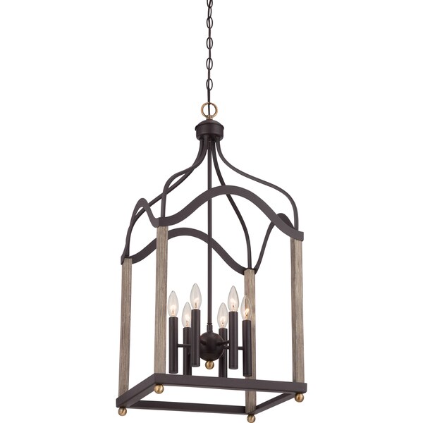 Shop Bordergate Western Bronze Cage 6light Chandelier Free Shipping Today Overstock 9408463