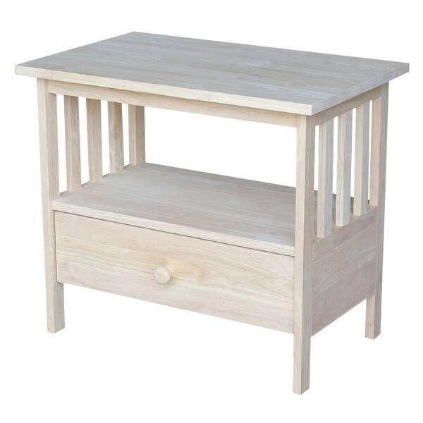 Unfinished Solid Parawood Mission Tv Stand N A Free Unfinished Solid Parawood Mission Tv Stand N A Free
