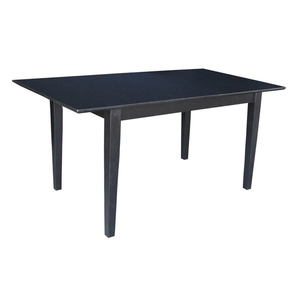 Black Wooden Table with Butterfly Extension  Free Shipping Today 