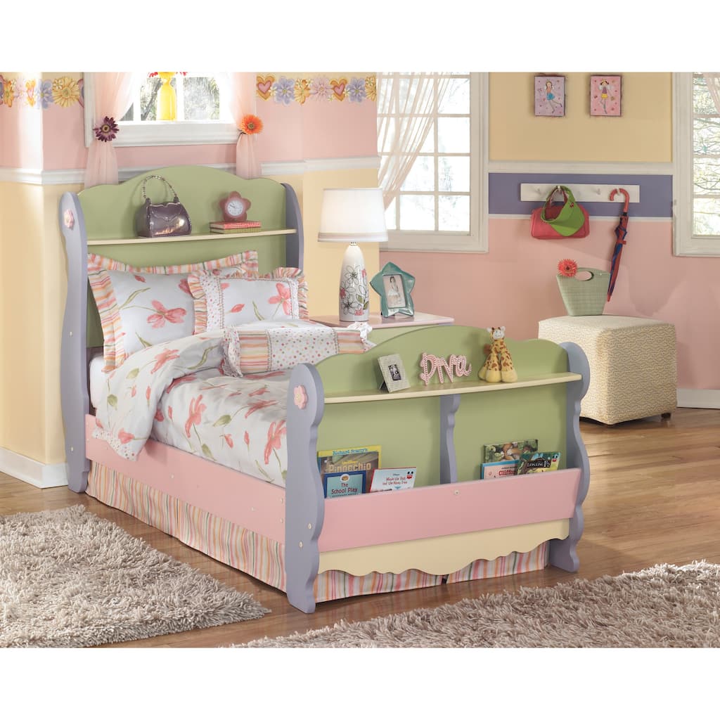 Signature Design by Ashley Doll House Multicolored Sleigh Bed