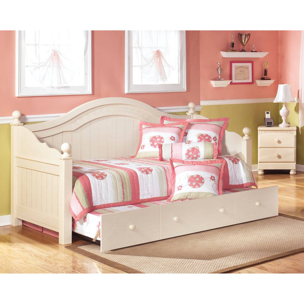 Signature Design by Ashley Cottage Retreat Cream Day Bed with Trundle