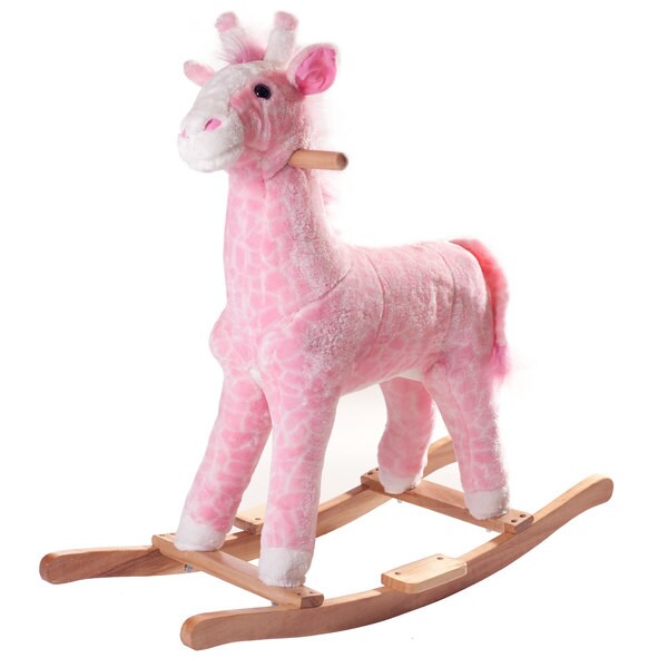 Happy Trails Plush Rocking Pink Penny the Giraffe