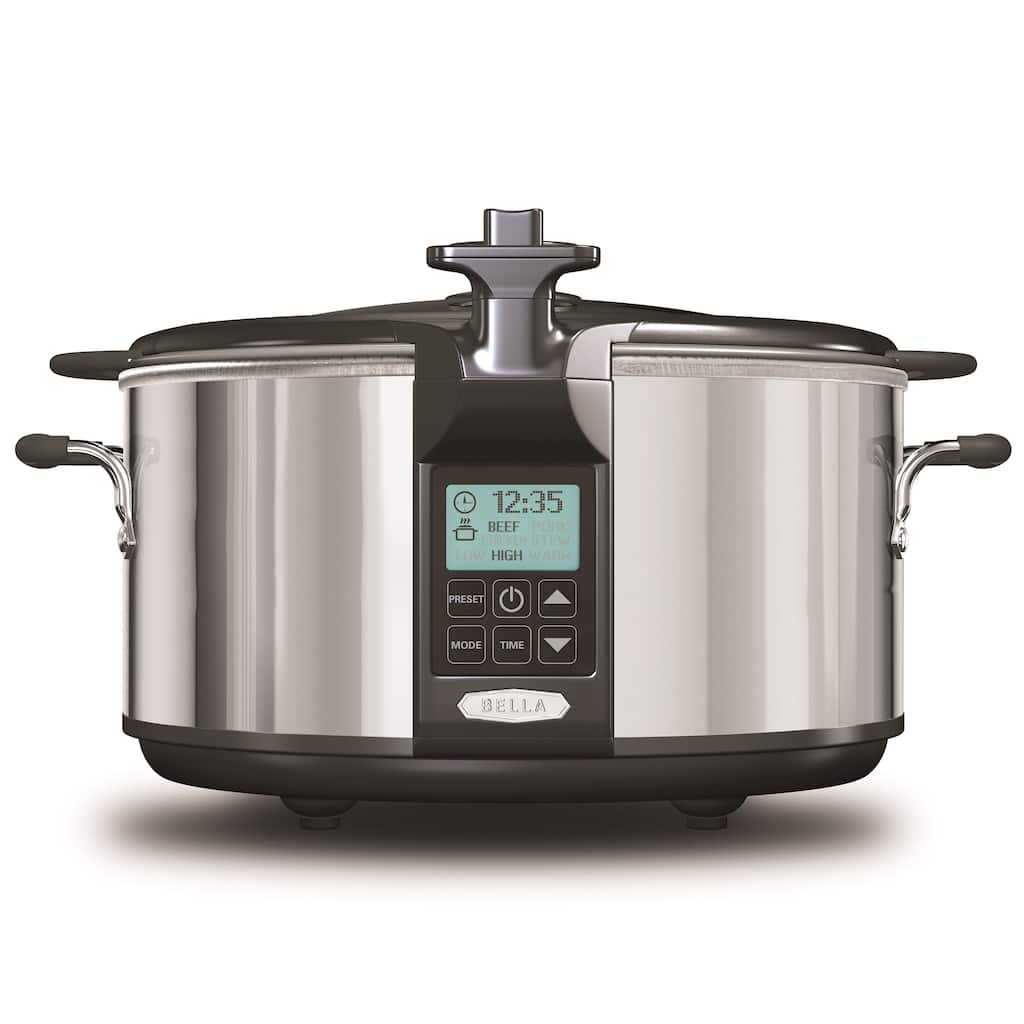 Bella 6.5-quart Programmable Slow Cooker with Locking Lid