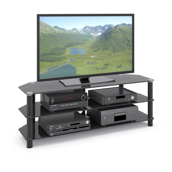 Alturas Stained Wood Veneer 60-inch TV Stand