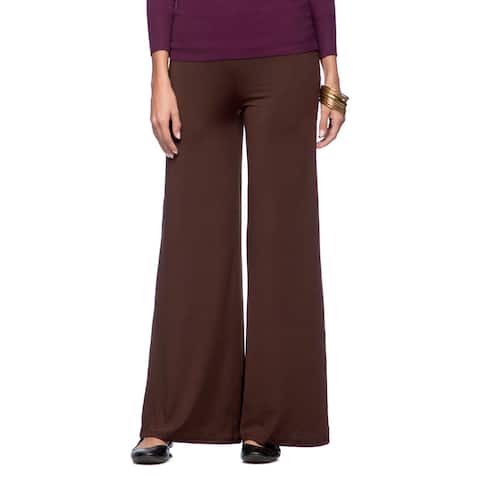 White Mark Women's Relaxed Palazzo Pants