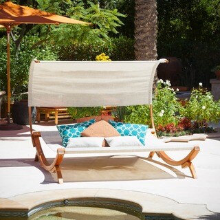 Marrakech Sunbed with Canopy by Christopher Knight Home