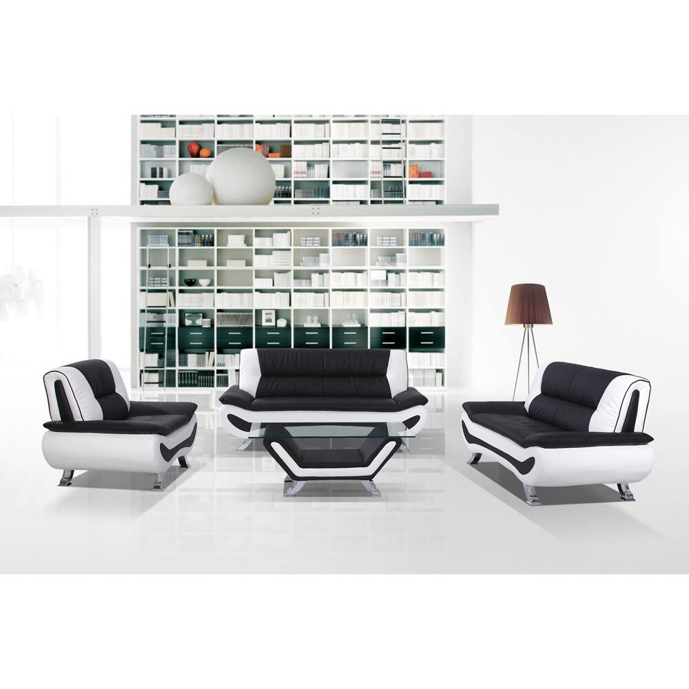 3-piece Bonded Leather Sofa/ Loveseat and Chair Set