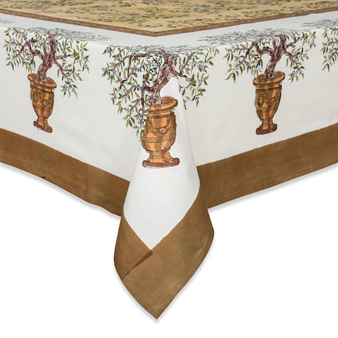 Couleur Nature Gold Olive Tree Square Tablecloth