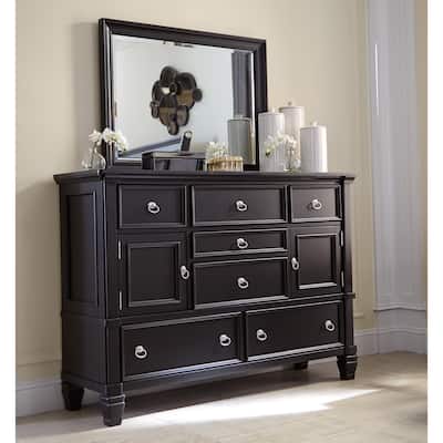 Signature Design by Ashley Greensburg Painted Black Dresser and Mirror Set