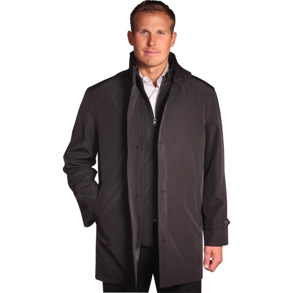 Shop Jean Paul Germain Men's 'Java' Black Convertible Microfiber Jacket ...