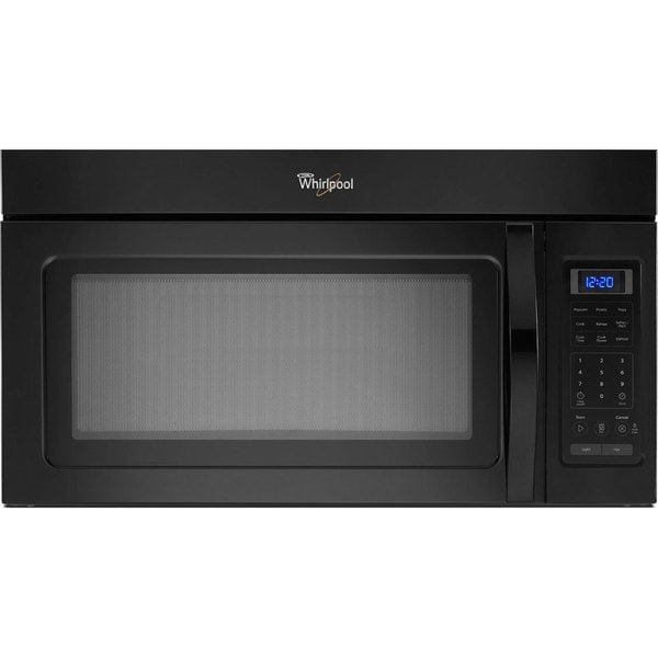 Shop Whirlpool 1.7-cubic-foot Over-the-Range Black Microwave ...