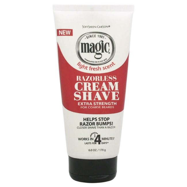 Carson Magic Razorless Extra Strength Soft Sheen Men's 6-ounce Shave Cream