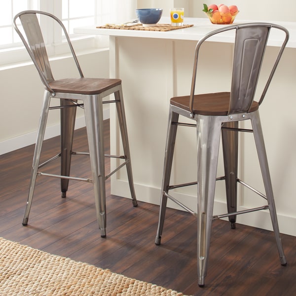 Wood Seat Bar Stools Images