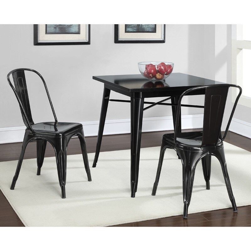Shop Tabouret Black Metal Dining Table Free Shipping Today